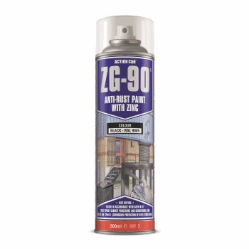 ZG-90 500ML SPRAY BLACK  RAL 9005