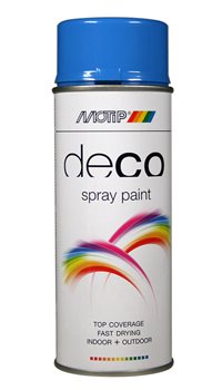 SPRAY ΜΟΤΙΡ DECO   01608  ΓΑΛΑΖΙΟ RAL 5015